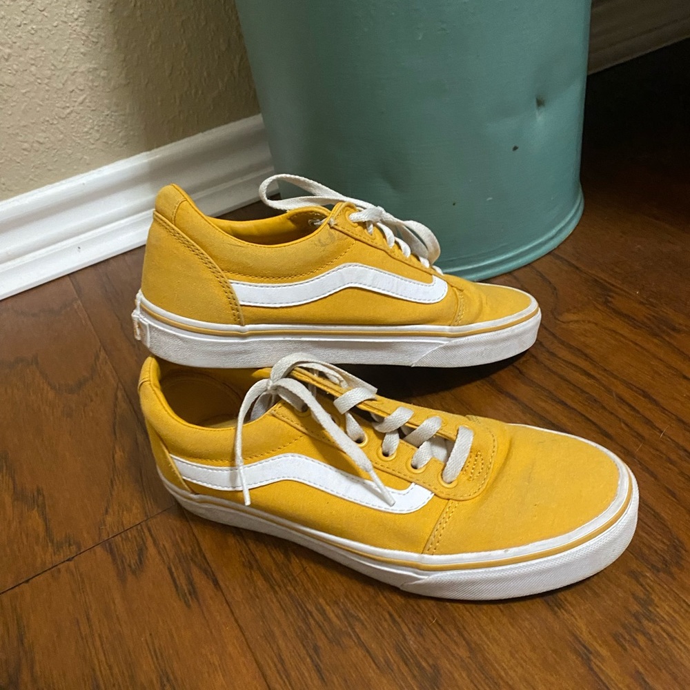 Yellow Old Skool Vans Size 8